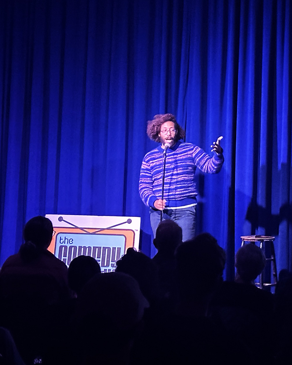 Mark-Anthony host Sweater Comedy at The Comedy Studio